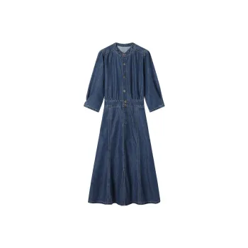 Demana Short Sleeved Dresses Women's Denim Blue