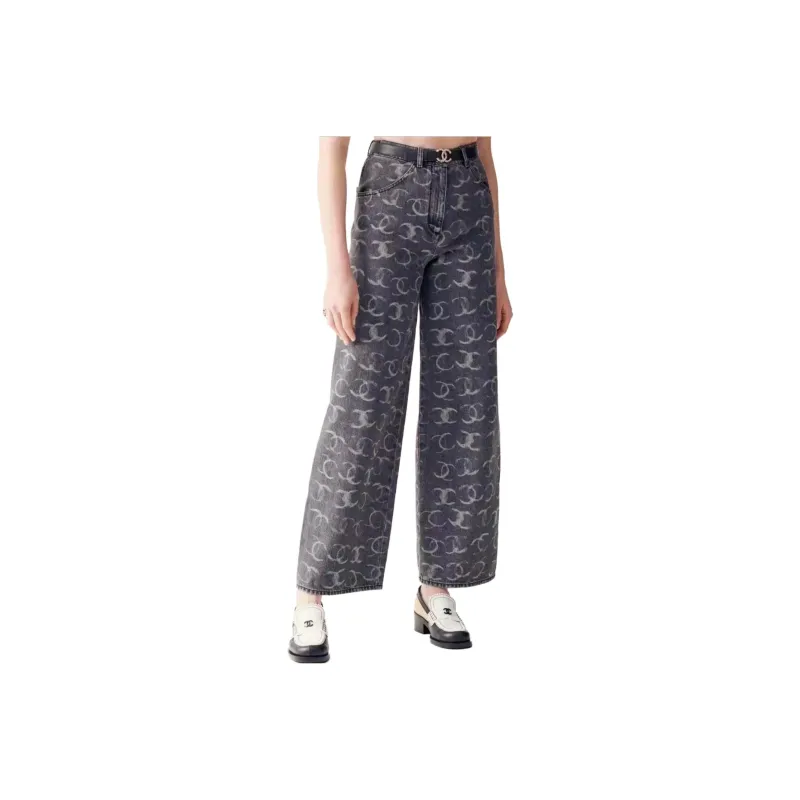 CHANEL Casual Pants Women's Gray-0