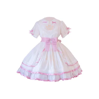 Short-Sleeved Dresses Women's Pink