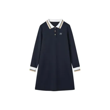 Dme Long Sleeved Dresses Women's Navy Blue