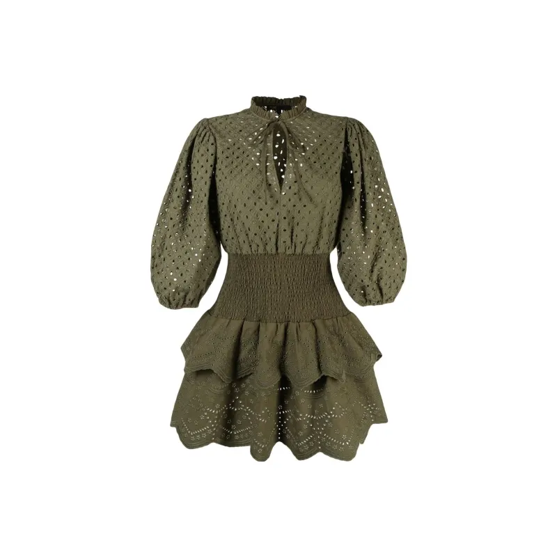 Maje Long Sleeved Dresses Women's Khaki-0