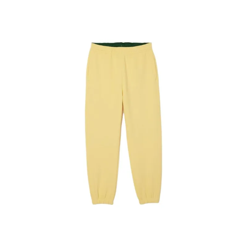 LACOSTE Knitted Sports Pants Women's Light Yellow-0