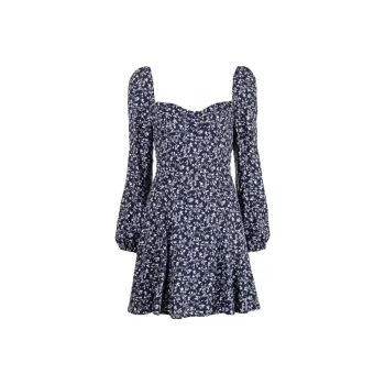 Reformation Long-Sleeved Dresses Women's Blue