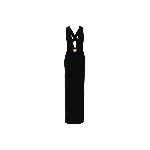 TOM FORD Plunging V-Neck Sleeveless Gown
