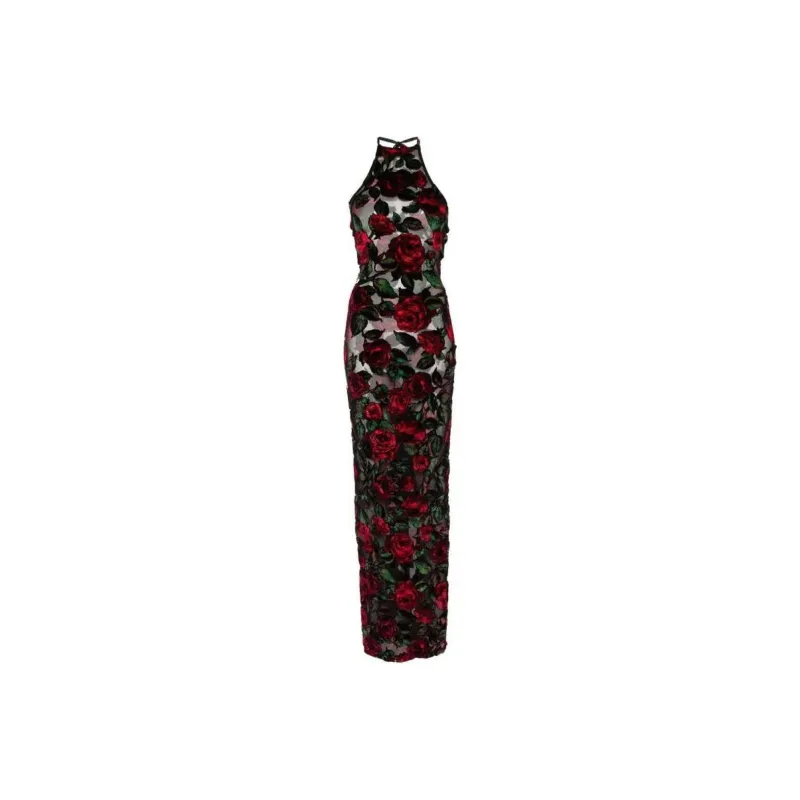 BALMAIN Sleeveless Dress Women's Red-0