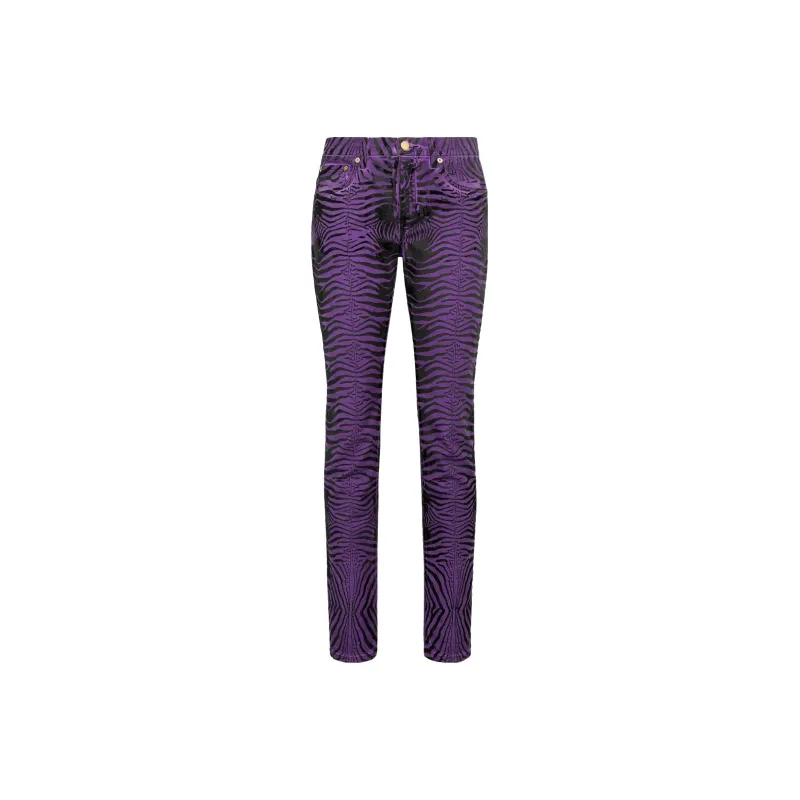 Roberto Cavalli Tiger stripes Skinny Trousers-0