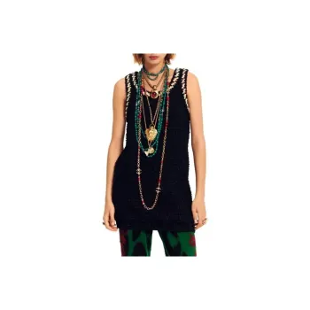 CHANEL SS23 Sleeveless Dress Women's Black