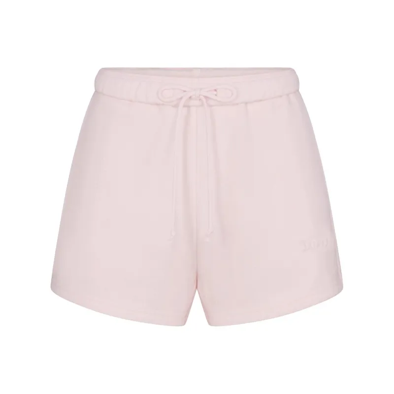 SKIMS COTTON FLEECE CLASSIC SHORT Casual Shorts Women's BARELY PINK/Light Pink-0