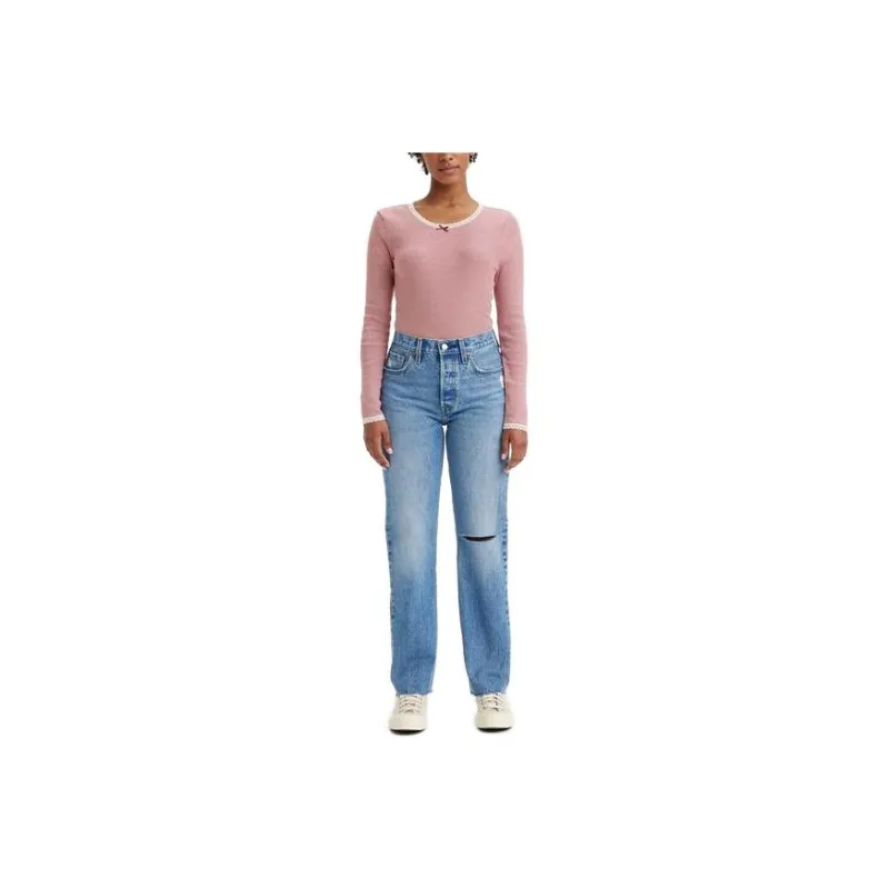 Levis Jeans Women's Medium Washed Blue-0