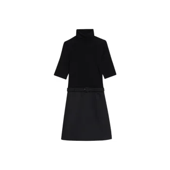 THEORY Short-Sleeved Dresses Women's Black