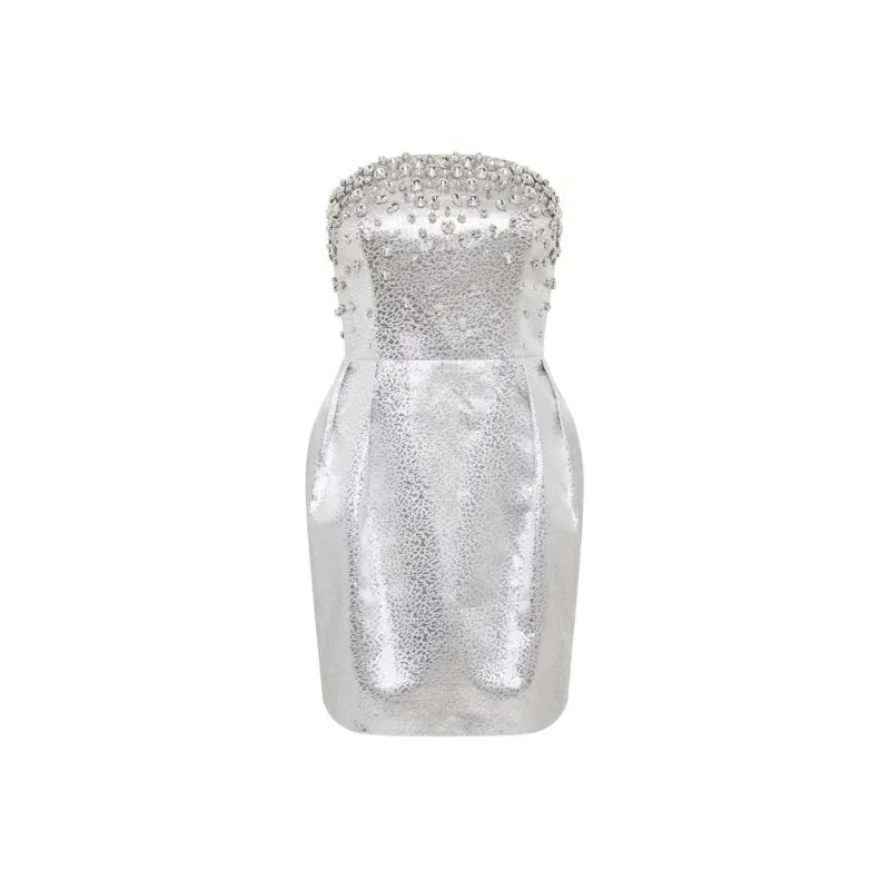 Rebecca Vallance Regina Crystal embellished Minidress-0