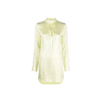 Alexander Wang Crystal Embellished Slim Fit Shirt Dress