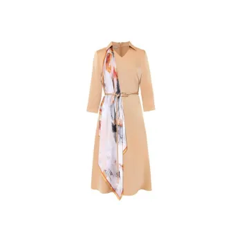BBLLUUEE Short Sleeved Dress Women's Rimu Orange