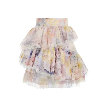 Zimmermann Rhythmic Tiered Mini Skirt