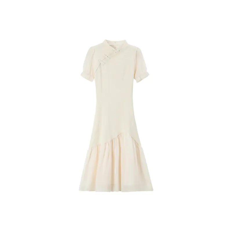 Ning Cai Yuer Short Sleeved Dress Women's-0