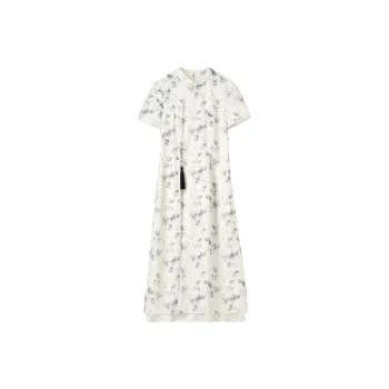 SENTUBILA Short Sleeved Dresses Women's Beige Apricot