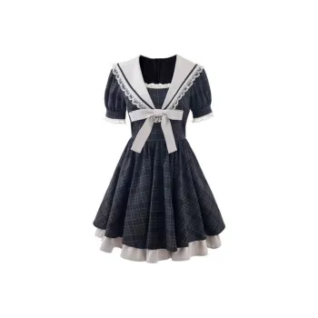 Lookinto Dress Women's Dark Chocolate Plaid