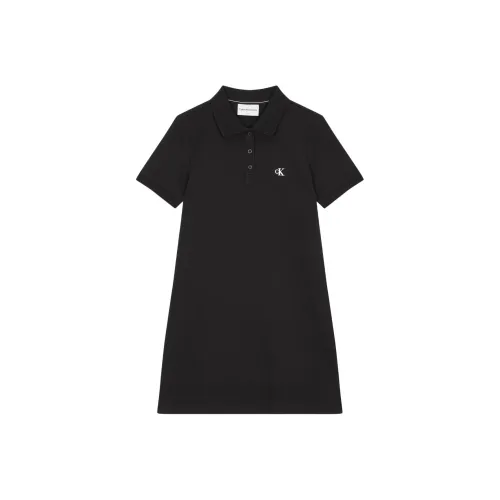 CALVIN KLEIN Short Sleeved Dresses Women's Black