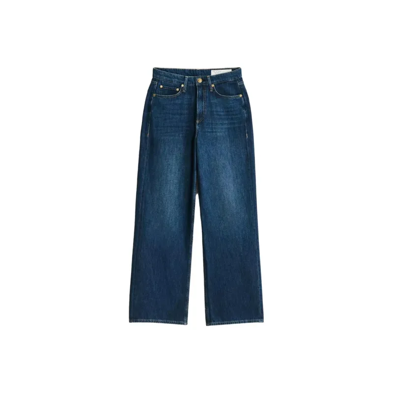Rag & Bone Mid rise Wide leg Jeans-0