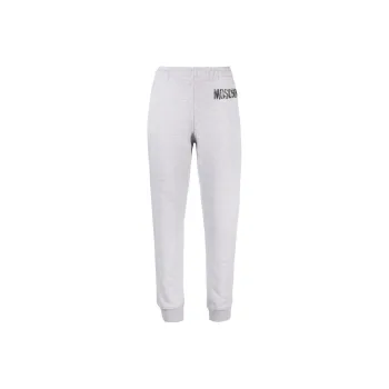 MOSCHINO Knitted Sweatpants Women's Light Gray