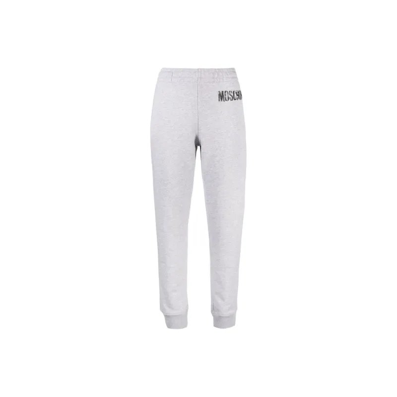 MOSCHINO Knitted Sweatpants Women's Light Gray-0