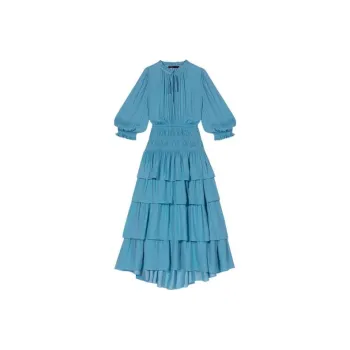 Maje SS23 Long-Sleeved Dresses Women's Light Blue