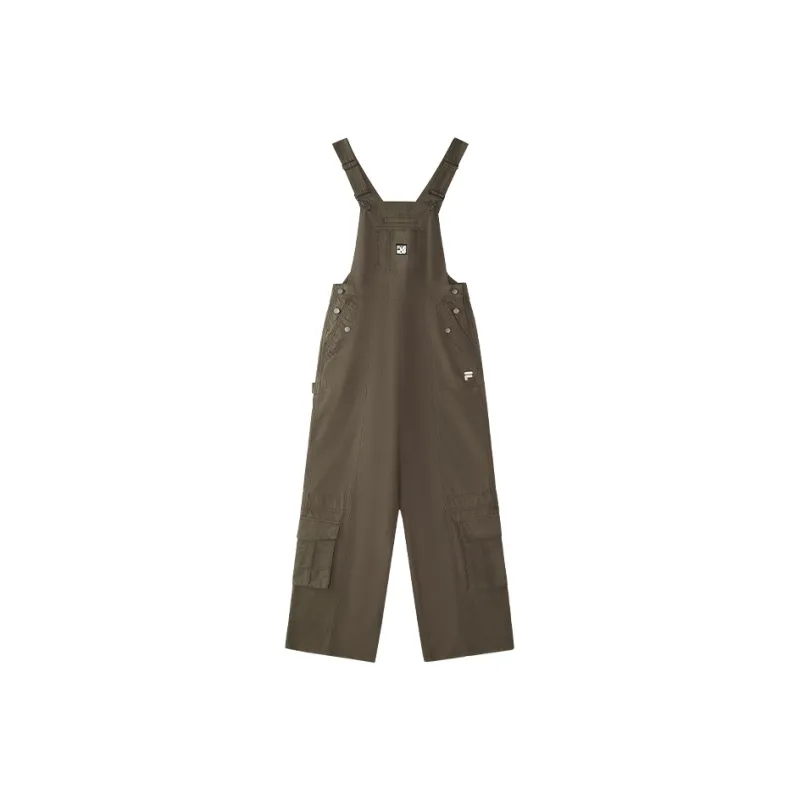 FILA FUSION Overalls Women's Tree Bear Brown-0