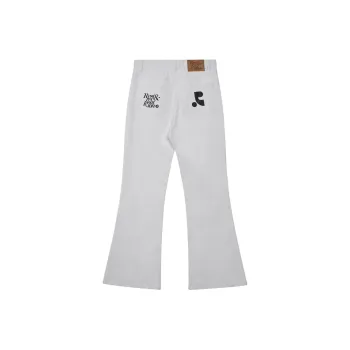 Rest&Recreation SS25 WIDE FLARE JEANS Women's White/White