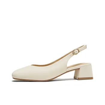 PT'SON High Heels Women's Cream White, Soft Gauze Apricot