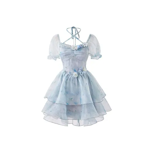 Qiuerle Short Sleeved Dress Women's