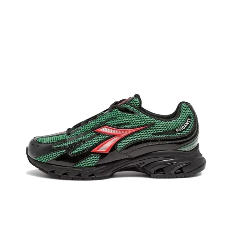 Diadora Anti Slip Wear Resistant Low Top Running Shoes Unisex Green-0