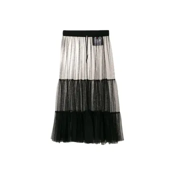 Moncler SS21 Casual Long Skirts Women's Black