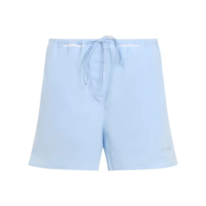 MIU MIU Drawstring Elastic Waist Shorts-0