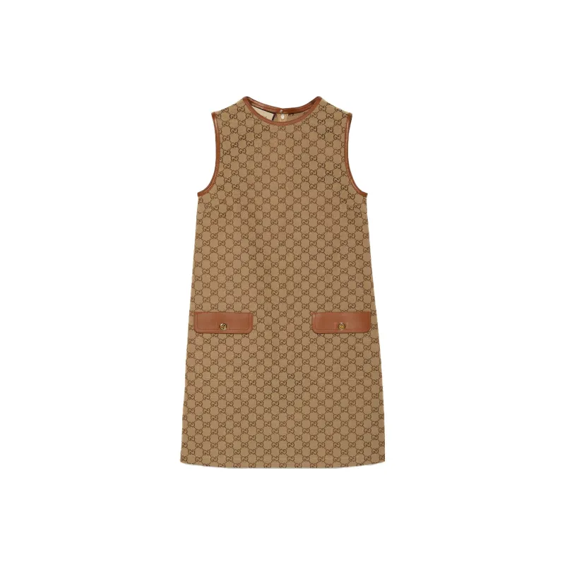 GUCCI Gg Supreme Sleeveless Minidress-0