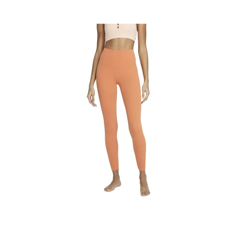 Nike Yoga Dri-Fit Luxe High-Waisted 7/8 Infinalon Leggings Leggings Women's Orange-0