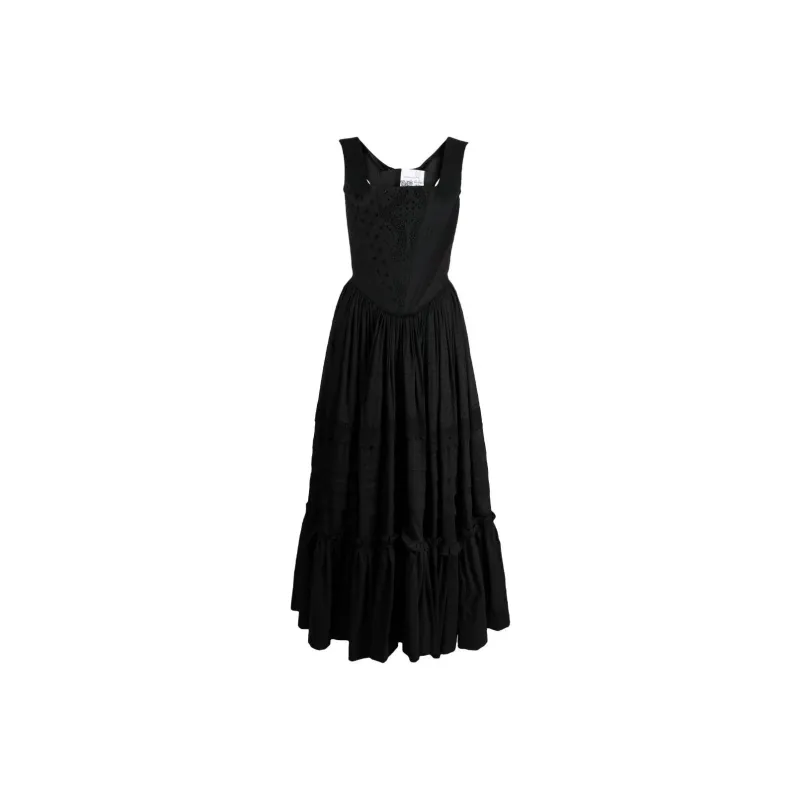 NATASHA ZINKO Corset-style Panelled Midi Dress-0