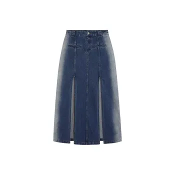 YJ1NGZYZJ Denim Long Skirt Women's Denim
