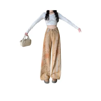 EOEI Jeans Women's Dirty Multicolor
