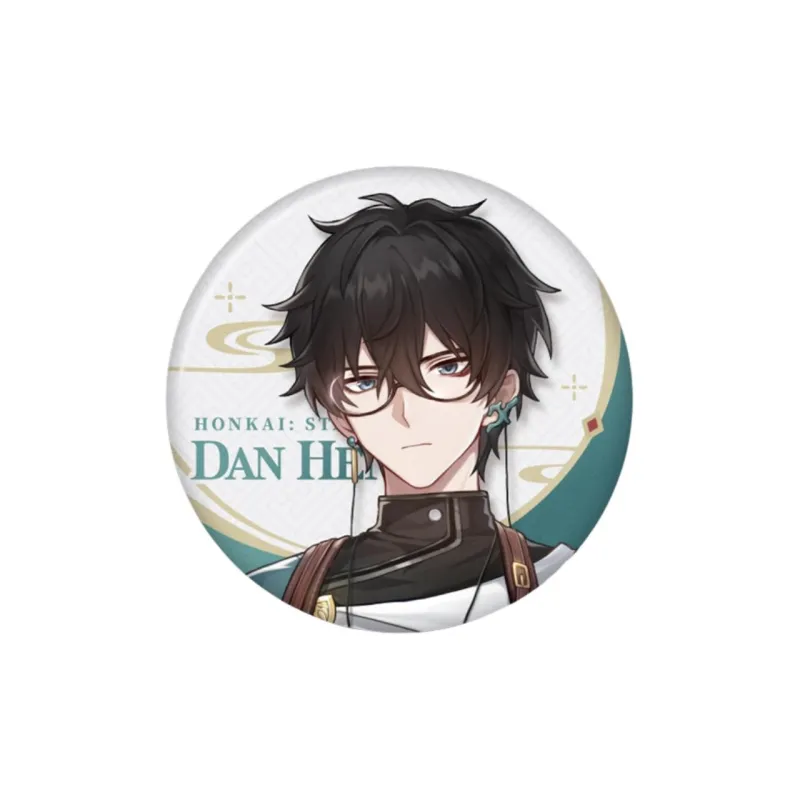 Crash Star Dome Railway x MIHOYO Dan Heng Drinking Moon, Jing Yuan Train Journey Collection Badges-0