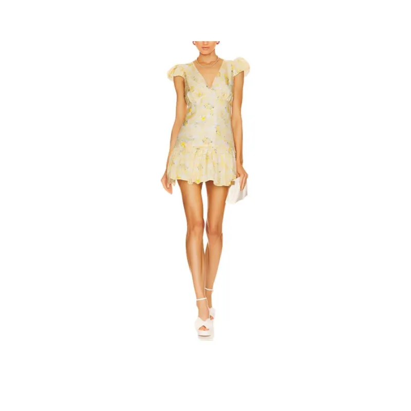 LOVESHACKFANCY Short-Sleeved Dresses Women's Yellow-0