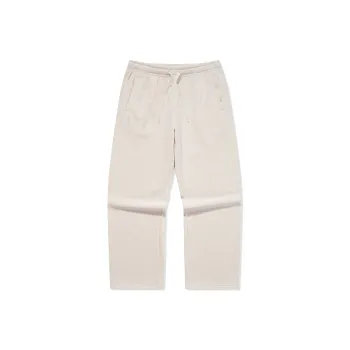 Erke Variety Training Collection Knitted Sweatpants Women's Cheese White