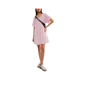 FREE PEOPLE Catalina Mini Dress Short-Sleeved Dresses Women's Pink