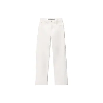 Alexander Wang Logo Patch Straight-Leg Jeans