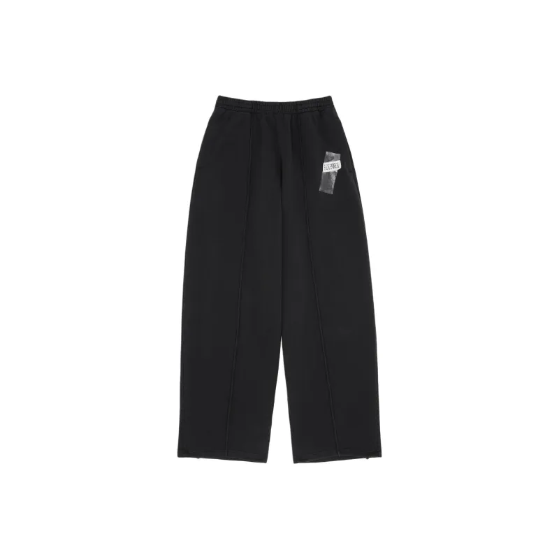 MM6 Baggy Pants Washed Black-0