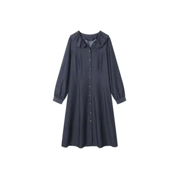 Demana Long Sleeved Dresses Women's Dark Blue