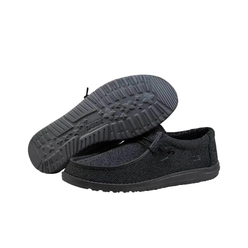 Heydude Wally So Casual Shoes Men's Black-3