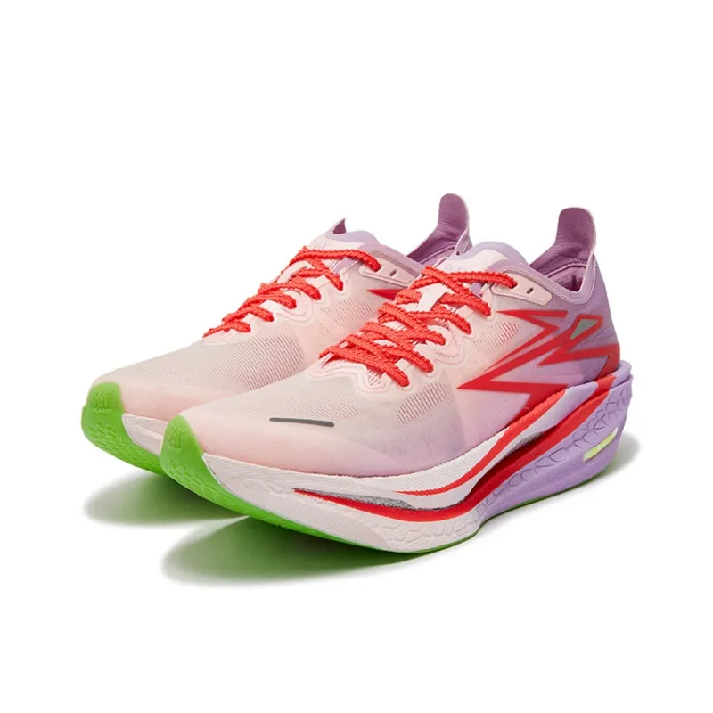 361° Flame 4 Running Shoes Unisex Low Top Heart Pink, Fluorescent Passionate Coral Pink-2