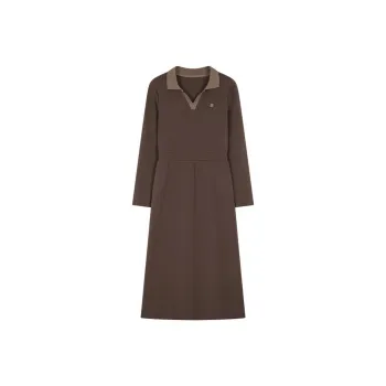 IHIMI Long-Sleeved Dresses Women's Elm Brown