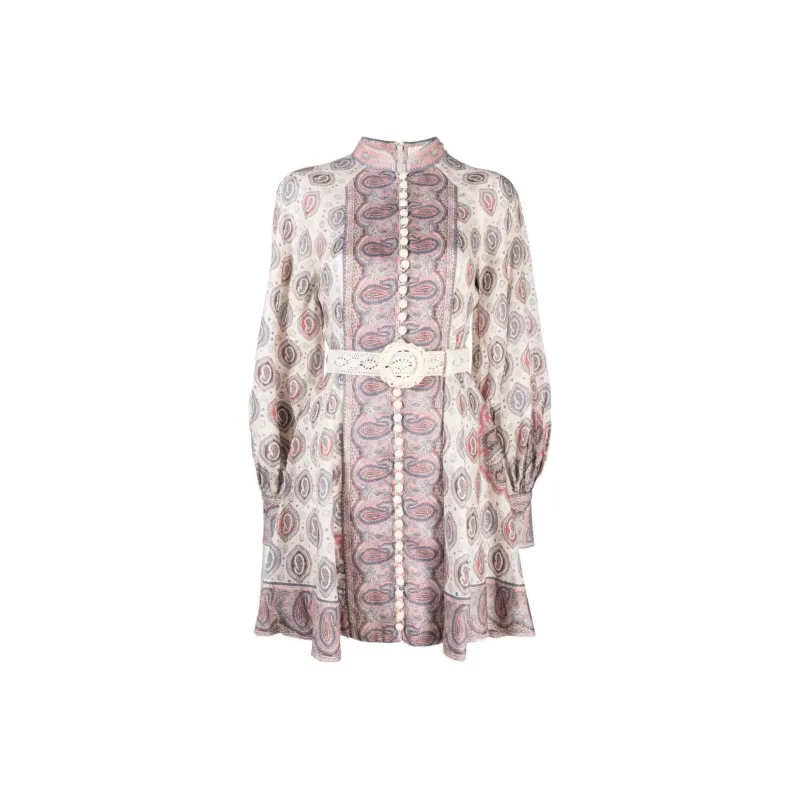 Zimmermann Long-Sleeved Dresses Women's Pink-0