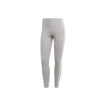 Adidas Women's Essentials 3 Stripes High Waisted Single Jersey Leggings Medium Grey Heather/White